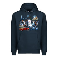 Navy I am Snow Cute Premium Hoodie - FaDigitalArtStudio