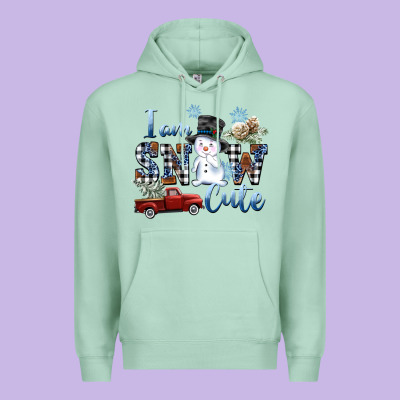I Am Snow Cute Premium Hoodie Designed By Fadigitalartstudio