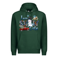 Sports Green I am Snow Cute Premium Hoodie - FaDigitalArtStudio