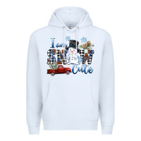 White I am Snow Cute Premium Hoodie - FaDigitalArtStudio