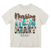 Cream nursing is a work of heart Heavy Core Tee - JahusDesignShop