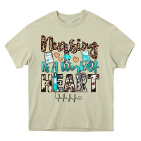 Mossy nursing is a work of heart Heavy Core Tee - JahusDesignShop