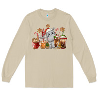 Mushroom hippopotamus coffee cups christmas Long Sleeve Tee - CowGirlArtShop