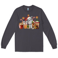 Smoke hippopotamus coffee cups christmas Long Sleeve Tee - CowGirlArtShop