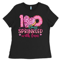 Black 100 days sprinkled with fun Ladies Tee - Artiststas