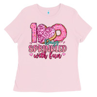 Bubblegum Pink 100 days sprinkled with fun Ladies Tee - Artiststas