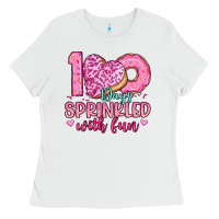 White 100 days sprinkled with fun Ladies Tee - Artiststas
