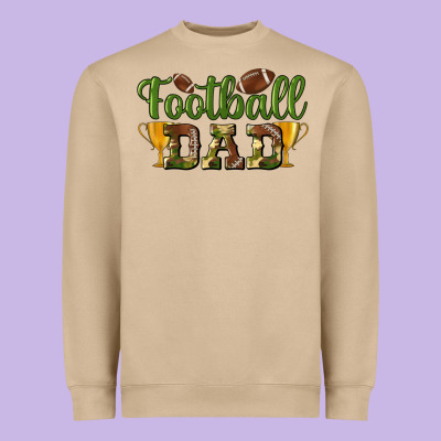Football Dad Heavyweight Sweatshirt Designed By Bundleandbundleshop