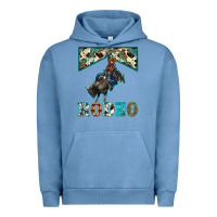 Pigment Pebble Blue western rodeo bullfighter Urban Hoodie - BarkalooDesign