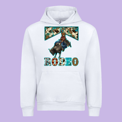Western Rodeo Bullfighter Urban Hoodie Designed By Barkaloodesign