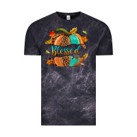 Cloud Black Blessed pumpkin Vintage Tee - NancyCooperArtShop