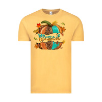 Vintage Mustard Blessed pumpkin Vintage Tee - NancyCooperArtShop