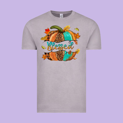 Blessed Pumpkin Vintage Tee Designed By Nancycooperartshop