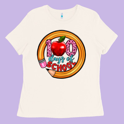100 Days Of School Ladies Tee Designed By Artiststas
