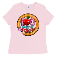 Bubblegum Pink 100 days of school Ladies Tee - Artiststas