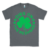 Charcoal Heather dibs on the redhead  st patricks day Classic Tee - lanVoArt