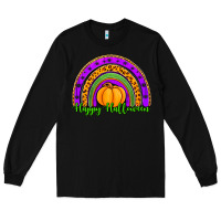 Black happy halloween rainbow Long Sleeve Tee - Jasminsmagicworld