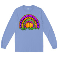 Colony Blue happy halloween rainbow Long Sleeve Tee - Jasminsmagicworld