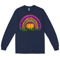 Navy happy halloween rainbow Long Sleeve Tee - Jasminsmagicworld