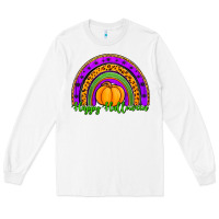 White happy halloween rainbow Long Sleeve Tee - Jasminsmagicworld