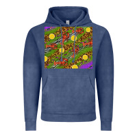 Vintage Denim Mardi Gras Crabs and lemons tumbler Vintage Hoodie - HowdyJamesFarm