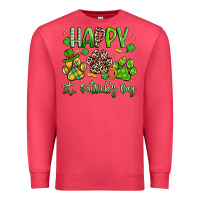 Cardinal happy st. patricks day paws Premium Sweatshirt - Artiststas