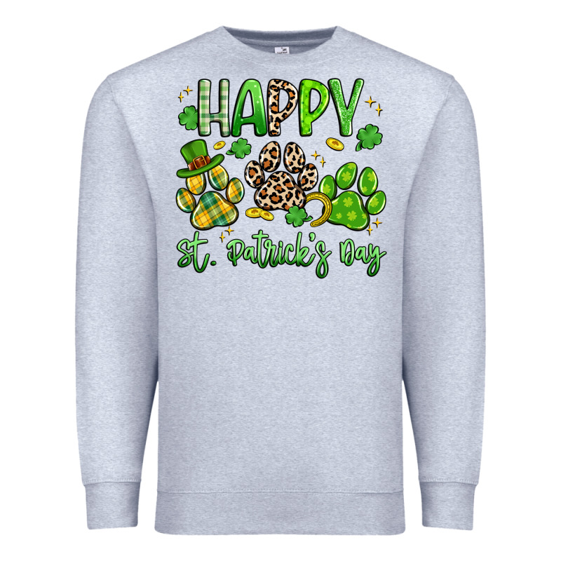 Happy St. Patricks Day Paws Premium Sweatshirt by Artiststas | Teevron
