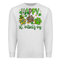 Oatmeal Heather happy st. patricks day paws Premium Sweatshirt - Artiststas
