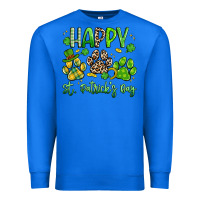 True Royal happy st. patricks day paws Premium Sweatshirt - Artiststas