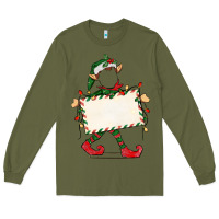 Army Green customize christmas elf Long Sleeve Tee - CowGirlArtShop