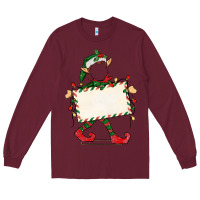Burgundy customize christmas elf Long Sleeve Tee - CowGirlArtShop