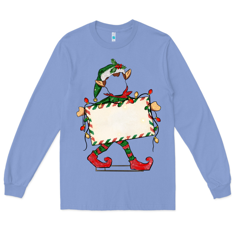 Customize Christmas Elf Long Sleeve Tee by CowGirlArtShop | Teevron