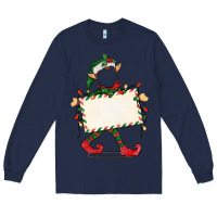 Navy customize christmas elf Long Sleeve Tee - CowGirlArtShop