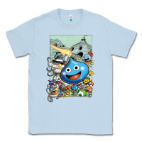 Dusty Blue dragon quest slime print Classic Tee - lanVoArt