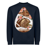 Navy american football and western roses teardrop Heavyweight Sweatshirt - BundleAndBundleShop