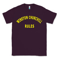 Plum Trending Winston Churchill Rules Classic Tee - lanVoArt