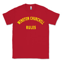Red Trending Winston Churchill Rules Classic Tee - lanVoArt