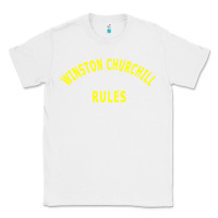 White Trending Winston Churchill Rules Classic Tee - lanVoArt