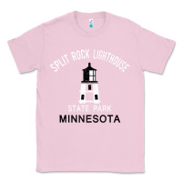 Bubblegum Pink Trending Split Rock Lighthouse Minnesota State Park Classic Tee - lanVoArt