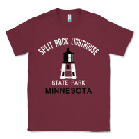 Burgundy Trending Split Rock Lighthouse Minnesota State Park Classic Tee - lanVoArt