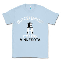 Dusty Blue Trending Split Rock Lighthouse Minnesota State Park Classic Tee - lanVoArt