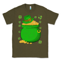 Army Green ireland leprechaun hat pot of gold irish st patricks day Classic Tee - lanVoArt