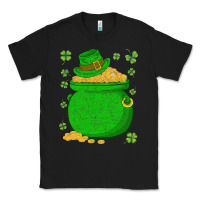 Black ireland leprechaun hat pot of gold irish st patricks day Classic Tee - lanVoArt