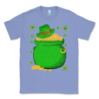 Colony Blue ireland leprechaun hat pot of gold irish st patricks day Classic Tee - lanVoArt