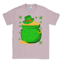 Lilac ireland leprechaun hat pot of gold irish st patricks day Classic Tee - lanVoArt