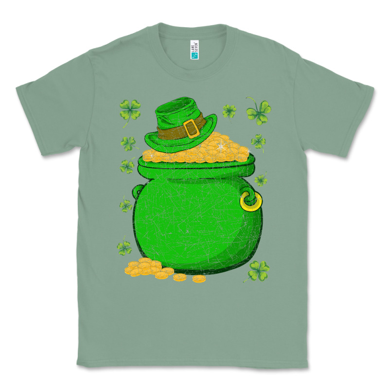 Ireland Leprechaun Hat Pot Of Gold Irish St Patricks Day Classic Tee by lanVoArt | Teevron