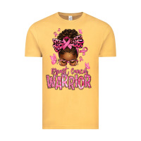 Vintage Mustard brest cancer warrior afro messy bun Vintage Tee - texasbilliewilder