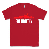Red funny eat healthy sexy tee mens rude valentine day gifts Classic Tee - lanVoArt
