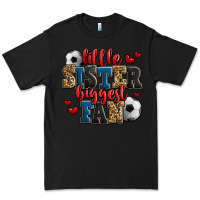 Black little sister biggest fan soccer Premium Tee - Jasminsmagicworld