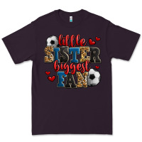 Plum little sister biggest fan soccer Premium Tee - Jasminsmagicworld